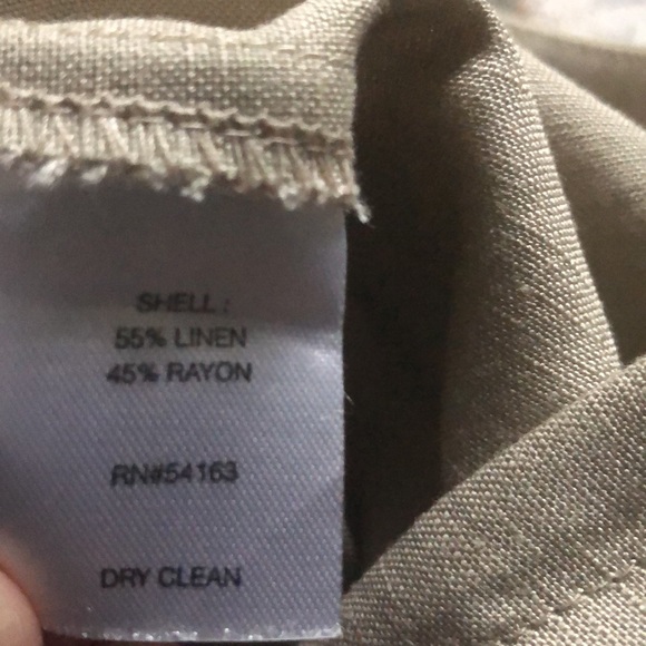 Calvin Klein Linen/Rayon Wide Leg Pants Size 6 - Picture 9 of 9